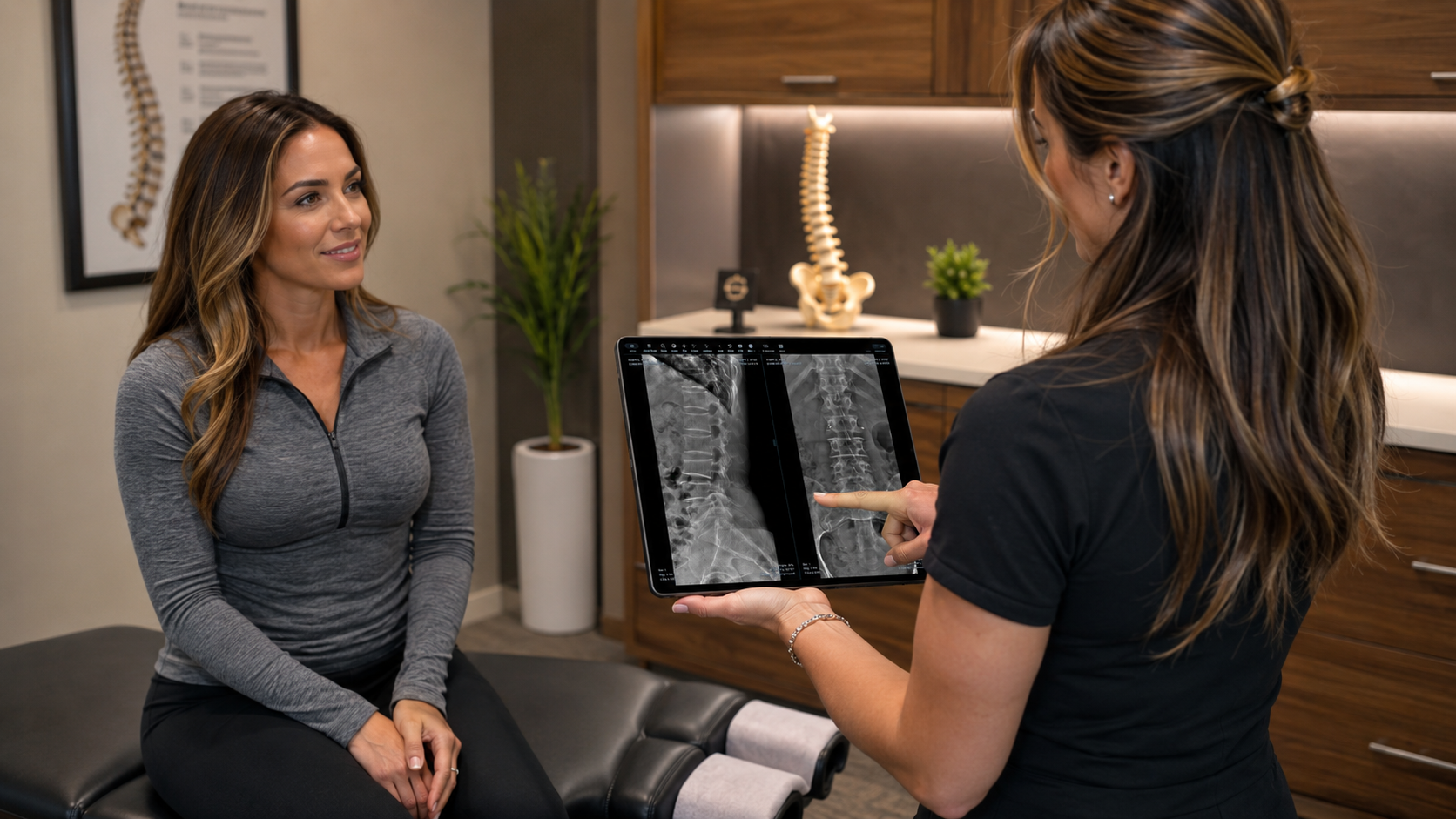 Diagnostic imaging displayed on clinical workstations